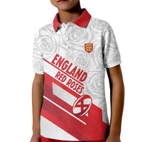 England Rugby Custom Kid Polo Shirt 2025 Come On Red Roses - Wonder Print Shop