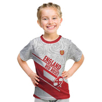 England Rugby Custom Kid T Shirt 2025 Come On Red Roses - Wonder Print Shop