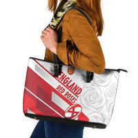 England Rugby Leather Tote Bag 2025 Come On Red Roses - Wonder Print Shop