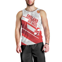 England Rugby Custom Men Tank Top 2025 Come On Red Roses - Wonder Print Shop
