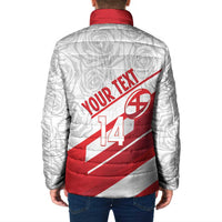 England Rugby Custom Padded Jacket 2025 Come On Red Roses - Wonder Print Shop