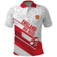England Rugby Custom Polo Shirt 2025 Come On Red Roses - Wonder Print Shop