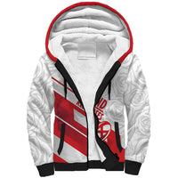 England Rugby Custom Sherpa Hoodie 2025 Come On Red Roses - Wonder Print Shop