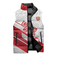 England Rugby Custom Sleeveless Puffer Jacket 2025 Come On Red Roses - Wonder Print Shop