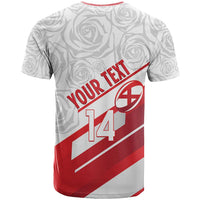 England Rugby Custom T Shirt 2025 Come On Red Roses - Wonder Print Shop