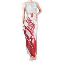 England Rugby Custom Tank Maxi Dress 2025 Come On Red Roses - Wonder Print Shop