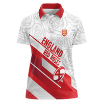 England Rugby Custom Women Polo Shirt 2025 Come On Red Roses - Wonder Print Shop