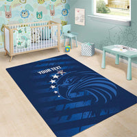 United States Rugby Custom Area Rug USA Eagle Go Champions - Wonder Print Shop
