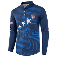United States Rugby Custom Button Sweatshirt USA Eagle Go Champions - Wonder Print Shop