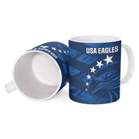United States Rugby Custom Ceramic Mug USA Eagle Go Champions - Wonder Print Shop