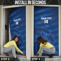 United States Rugby Custom Door Cover USA Eagle Go Champions - Wonder Print Shop