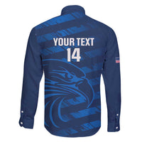 United States Rugby Custom Family Matching Short Sleeve Bodycon Dress and Hawaiian Shirt USA Eagle Go Champions - Wonder Print Shop