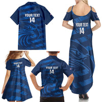 United States Rugby Custom Family Matching Summer Maxi Dress and Hawaiian Shirt USA Eagle Go Champions - Wonder Print Shop