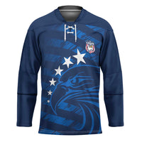 United States Rugby Custom Hockey Jersey USA Eagle Go Champions - Wonder Print Shop