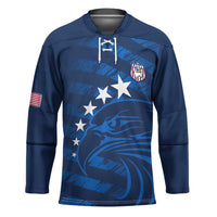 United States Rugby Custom Hockey Jersey USA Eagle Go Champions - Wonder Print Shop