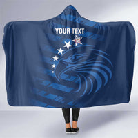 United States Rugby Custom Hooded Blanket USA Eagle Go Champions - Wonder Print Shop