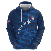 United States Rugby Custom Hoodie USA Eagle Go Champions - Wonder Print Shop