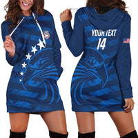 United States Rugby Custom Hoodie Dress USA Eagle Go Champions - Wonder Print Shop