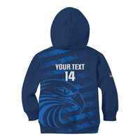 United States Rugby Custom Kid Hoodie USA Eagle Go Champions - Wonder Print Shop