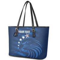 United States Rugby Custom Leather Tote Bag USA Eagle Go Champions - Wonder Print Shop