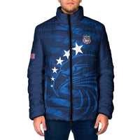 United States Rugby Custom Padded Jacket USA Eagle Go Champions - Wonder Print Shop