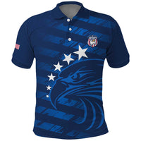 United States Rugby Custom Polo Shirt USA Eagle Go Champions - Wonder Print Shop