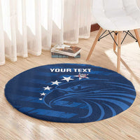 United States Rugby Custom Round Carpet USA Eagle Go Champions - Wonder Print Shop