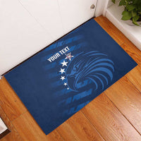 United States Rugby Custom Rubber Doormat USA Eagle Go Champions - Wonder Print Shop