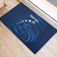 United States Rugby Custom Rubber Doormat USA Eagle Go Champions - Wonder Print Shop