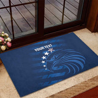 United States Rugby Custom Rubber Doormat USA Eagle Go Champions - Wonder Print Shop