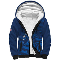 United States Rugby Custom Sherpa Hoodie USA Eagle Go Champions - Wonder Print Shop