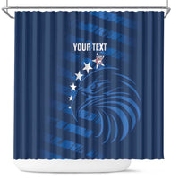 United States Rugby Custom Shower Curtain USA Eagle Go Champions - Wonder Print Shop
