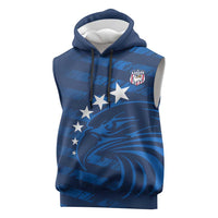 United States Rugby Custom Sleeveless Hoodie USA Eagle Go Champions - Wonder Print Shop