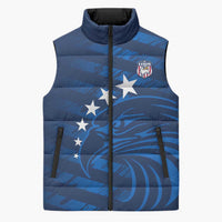 United States Rugby Custom Sleeveless Puffer Jacket USA Eagle Go Champions - Wonder Print Shop