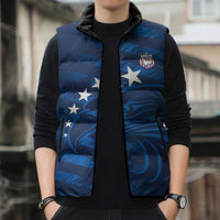 United States Rugby Custom Sleeveless Puffer Jacket USA Eagle Go Champions - Wonder Print Shop