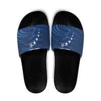 United States Rugby Custom Slide Sandals USA Eagle Go Champions - Wonder Print Shop