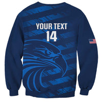 United States Rugby Custom Sweatshirt USA Eagle Go Champions - Wonder Print Shop