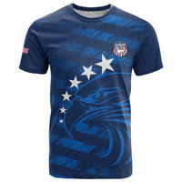 United States Rugby Custom T Shirt USA Eagle Go Champions - Wonder Print Shop