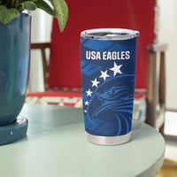 United States Rugby Custom Tumbler Cup USA Eagle Go Champions - Wonder Print Shop