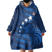 United States Rugby Custom Wearable Blanket Hoodie USA Eagle Go Champions - Wonder Print Shop