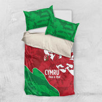 Wales Rugby Custom Bedding Set Go Cymru Yma O Hyd - Wonder Print Shop