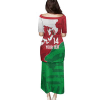 Wales Rugby Custom Family Matching Puletasi and Hawaiian Shirt Go Cymru Yma O Hyd - Wonder Print Shop