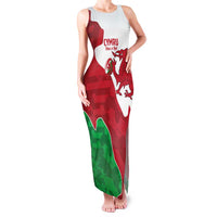 Wales Rugby Custom Family Matching Tank Maxi Dress and Hawaiian Shirt Go Cymru Yma O Hyd - Wonder Print Shop