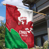 Wales Rugby Custom Garden Flag Go Cymru Yma O Hyd - Wonder Print Shop