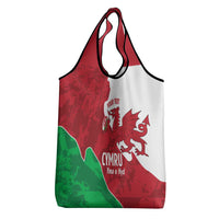 Wales Rugby Custom Grocery Bag Go Cymru Yma O Hyd - Wonder Print Shop