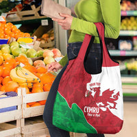 Wales Rugby Custom Grocery Bag Go Cymru Yma O Hyd - Wonder Print Shop