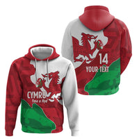 Wales Rugby Custom Hoodie Go Cymru Yma O Hyd - Wonder Print Shop