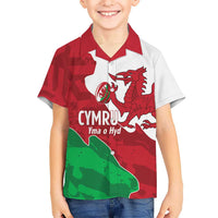 Wales Rugby Custom Kid Hawaiian Shirt Go Cymru Yma O Hyd - Wonder Print Shop