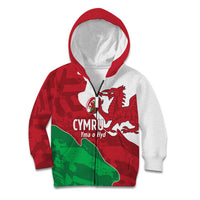 Wales Rugby Custom Kid Hoodie Go Cymru Yma O Hyd - Wonder Print Shop