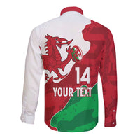 Wales Rugby Custom Long Sleeve Button Shirt Go Cymru Yma O Hyd - Wonder Print Shop